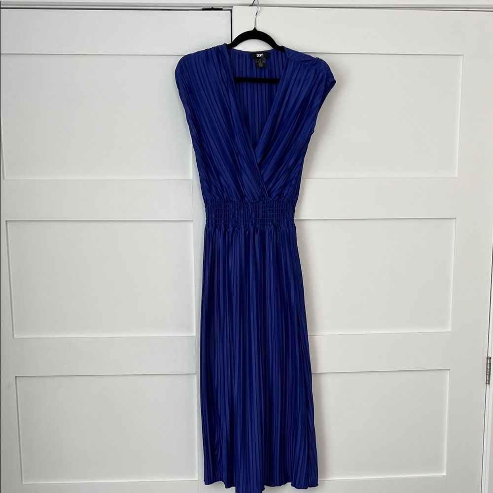 DKNY Royal Blue Midi Dress